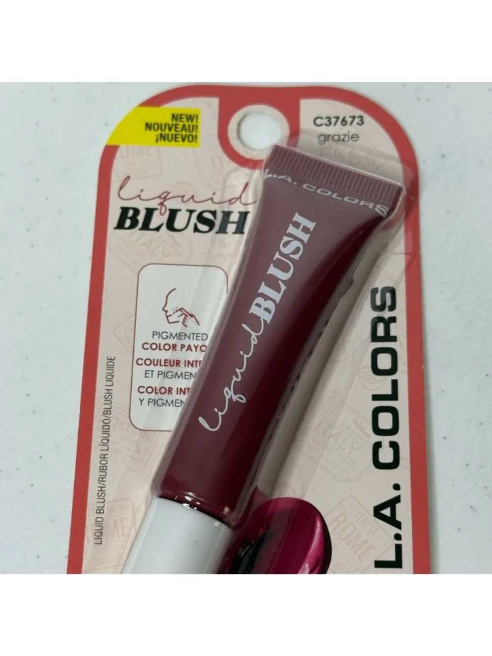 LA Colors Liquid Blush Grazie C37673 0.4 oz Pigmented Makeup Sealed